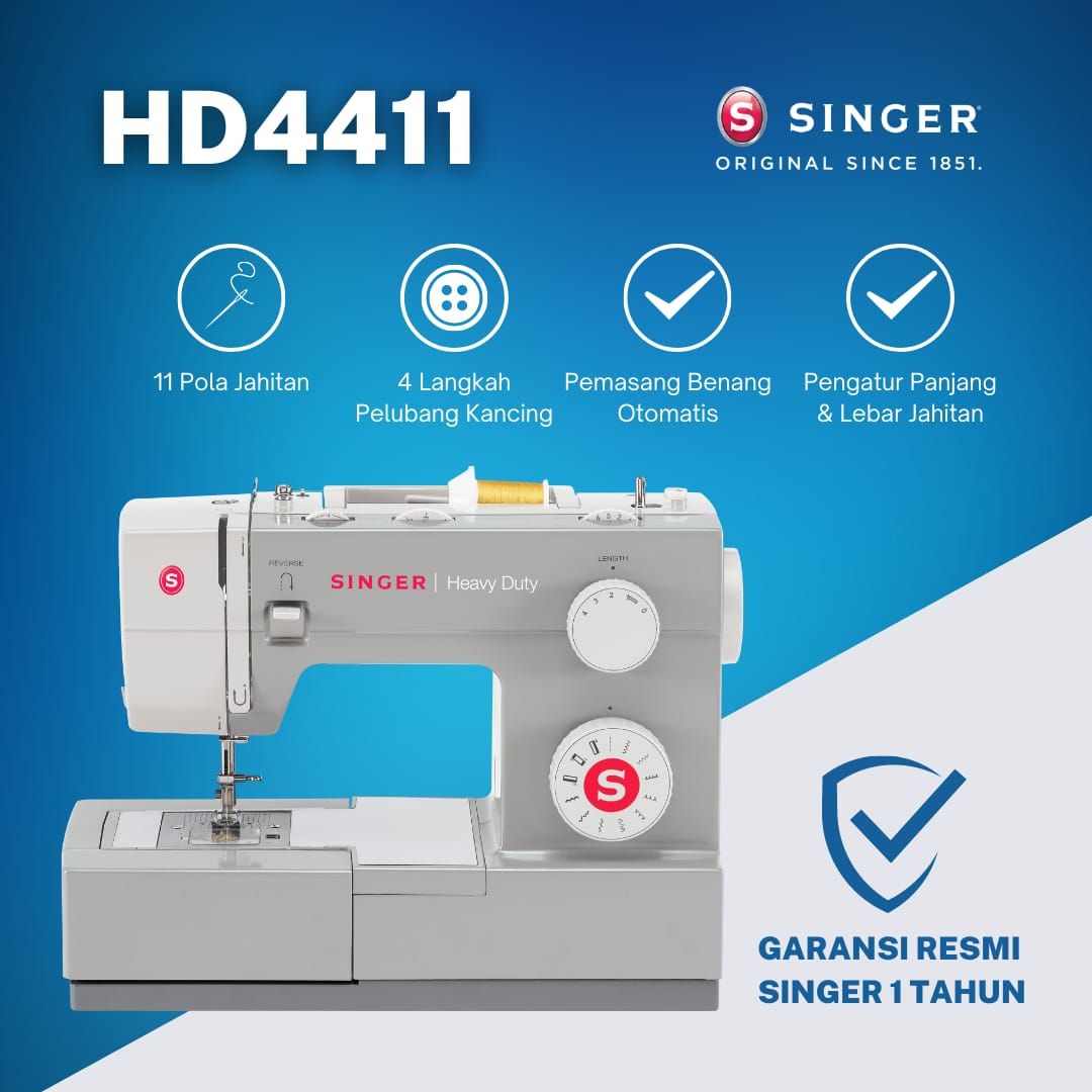 Mesin Jahit Singer Portable Heavy Duty 4411